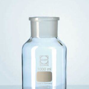 Chai trắng cổ rộng cổ mài NS 45/40, 500ml Duran