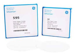Giấy lọc S/S định tính 595 1/2, TBN 4-7 um, gấp sẵn 110mm Whatman