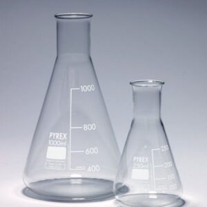 Bình tam giác cổ hẹp 100ml, bằng thủy tinh PYREX
