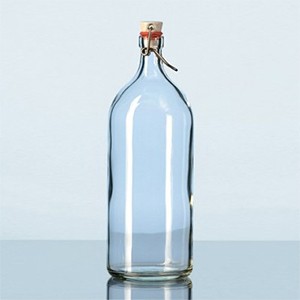 Chai trắng đựng mẫu nút đậy có kẹp 250ml Duran