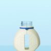 Vỏ ngoài chai trung tính TILT 500ml, bằng silicone trắng kèm 4 vòng cổ (xanh, vàng, cam hồng) Duran