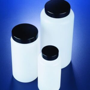 Chai nhựa HDPE miệng rộng, nắp đen 1000ml Azlon