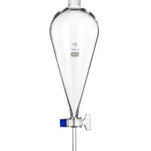 Bình lắng gạn quả lê khóa thủy tinh 1000ml Simax