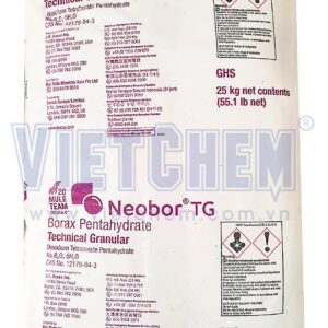 Borax pentahydrate (Hàn the) Na2B4O7.5H2O 99%, Mỹ/Argentina, 25kg/bao