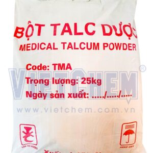 Bột Talc Mg3Si4O10(OH)2 90%, Việt Nam, 25kg/bao