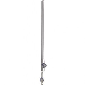 Buret vi lượng khóa thủy tinh thẳng (Micro Burette) 1ml Simax