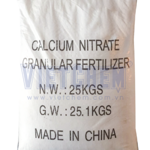 Calcium nitrate Ca(NO3)2 99%, Trung Quốc, 25kg/bao