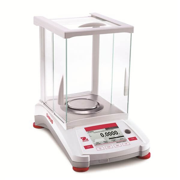Thiết kế bền bỉ của cân phân tích 4 số lẻ ( 220 x 0.0001g) AX224/E Ohaus