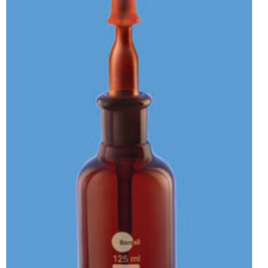 Chai nhỏ giọt màu nâu 125ml Borosil