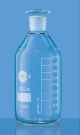 Chai trung tính nắp mài 1000ml Borosil