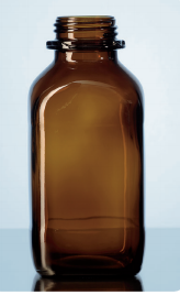 Chai vuông nâu MR, 1000ml, không nắp Duran