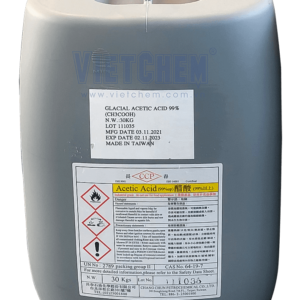 Acetic acid CH3COOH 99%, Đài Loan, 30kg/can