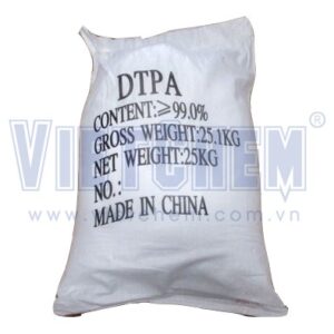 Pentasodium DTPA C14H18N3O10Na5 99%, Trung Quốc, 25kg/bao