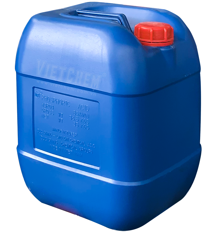 Photphoric acid Food Grade H3PO4 85%, Việt Nam, 35kg/can
