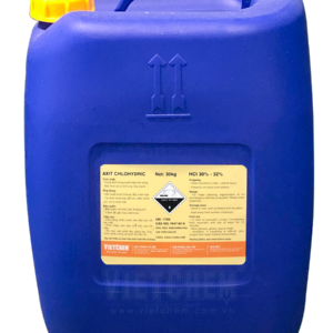 Acid clohydric HCl 30% - 35%, Việt Nam, 30kg/can