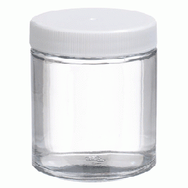 Chai trắng miệng rộng, 125ml, 60x68mm, nắp vặn PP Wheaton.
