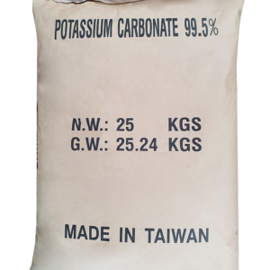 Potassium carbonate 99.5% K2CO3, Đài Loan, 25kg/bao