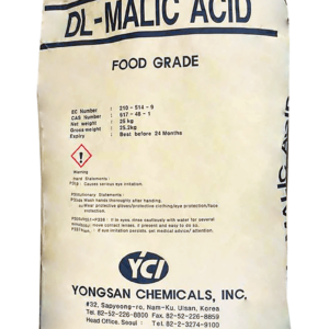 Acid malic C4H6O5, Hàn Quốc, 25kg/bao