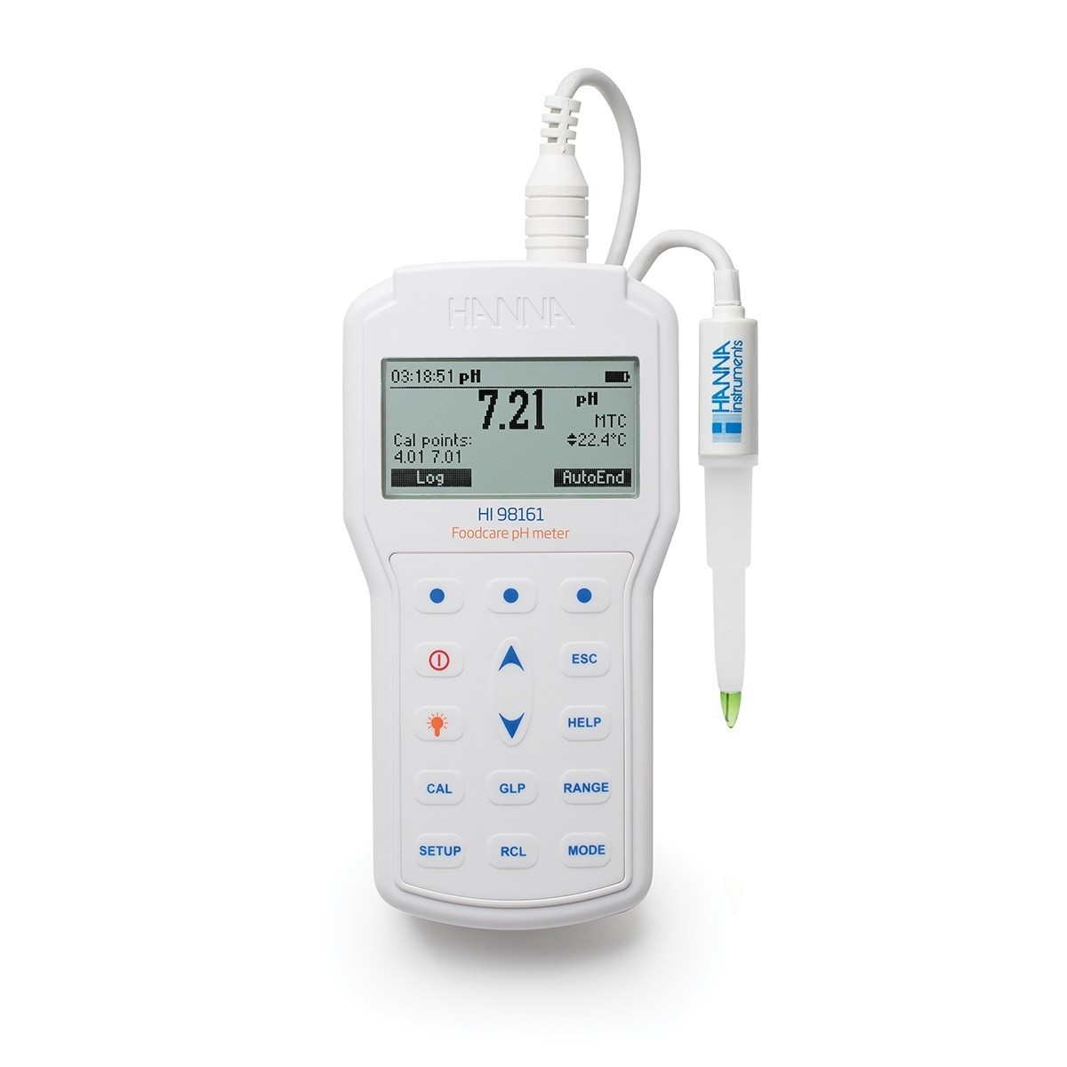 Máy đo pH/Nhiệt độ trong các sản phẩm từ sữa HI98161 Hanna