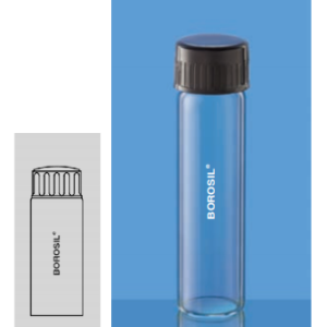 Ống nghiệm đáy bằng nắp vặn 15ml Borosil