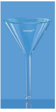 Phễu thân dài 60º 100 mm Borosil