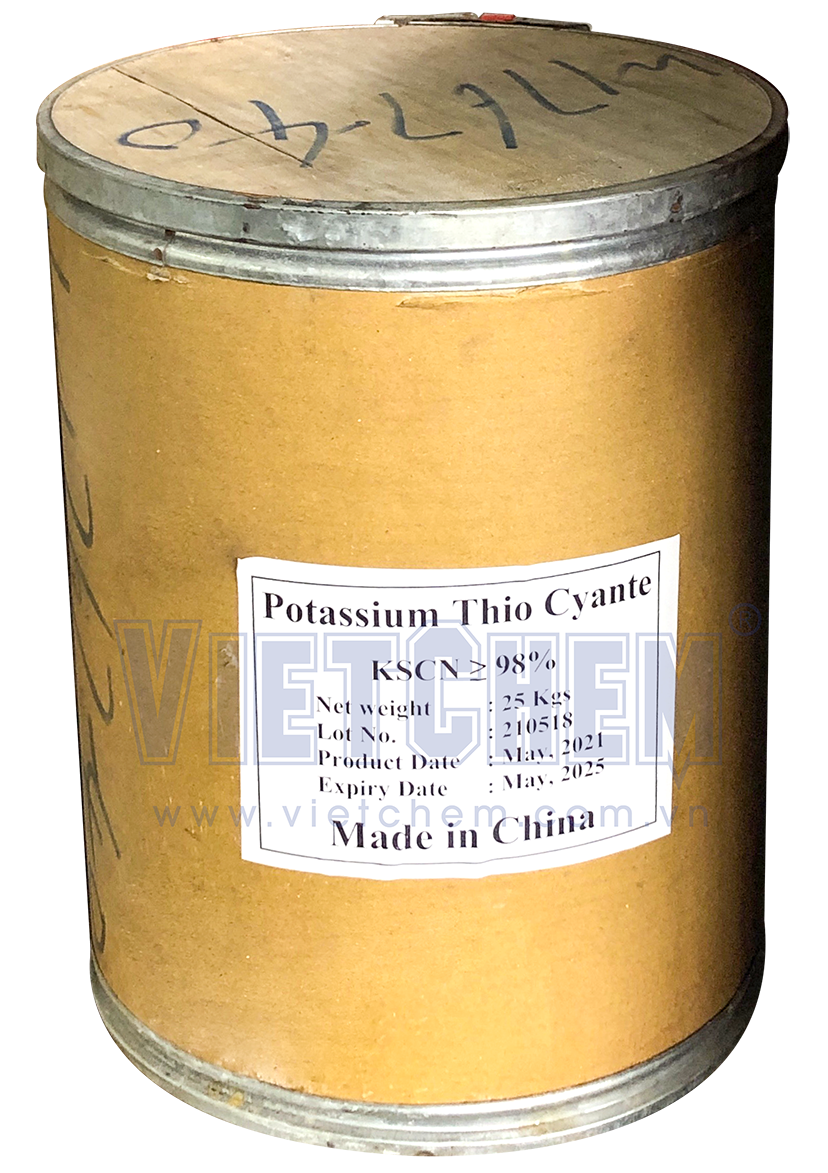 potasium-thiocynat-1 Potassium thiocyanate KSCN, Trung Quốc, 25kg/thùng
