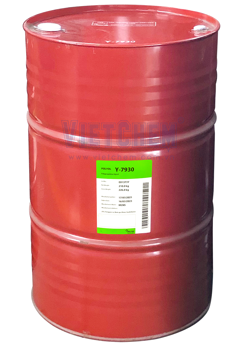ppg-y7930-1 Polypropylene glycol (PPG) 99% C8H22O7, Hàn Quốc, 210kg/phuy