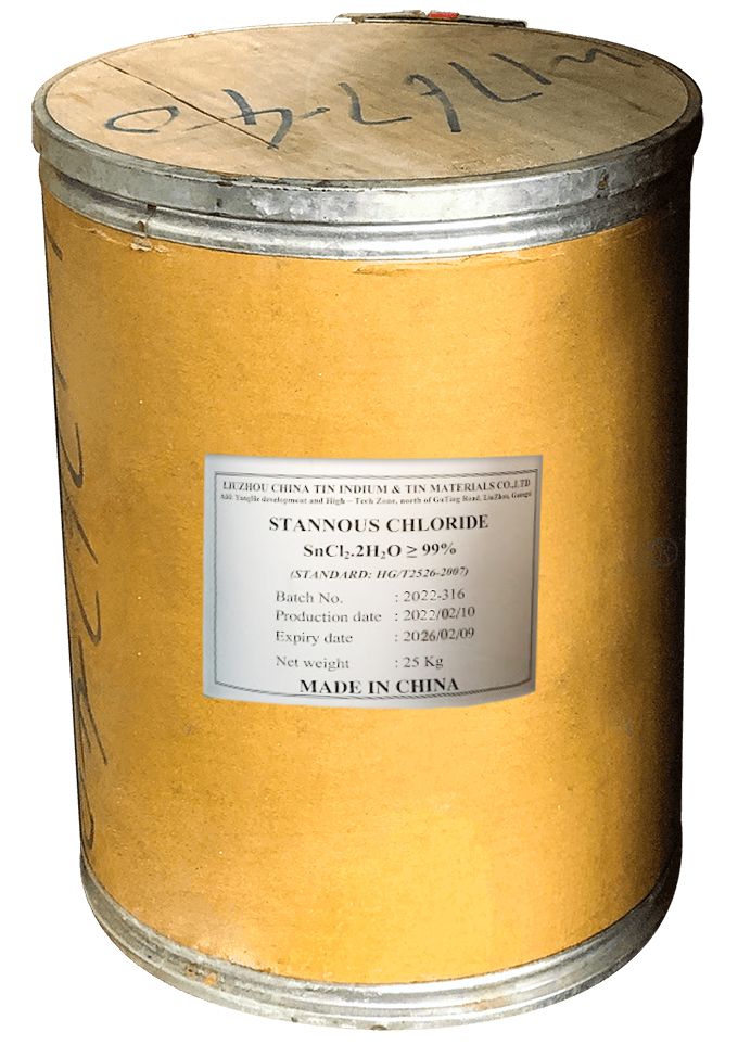 Thiếc(II) chloride SnCl2, Trung Quốc, 25kh/thùng