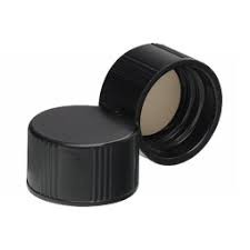 Nắp vặn đen Phenolic, đệm PTFE/14B cao su, 13-425 Wheaton
