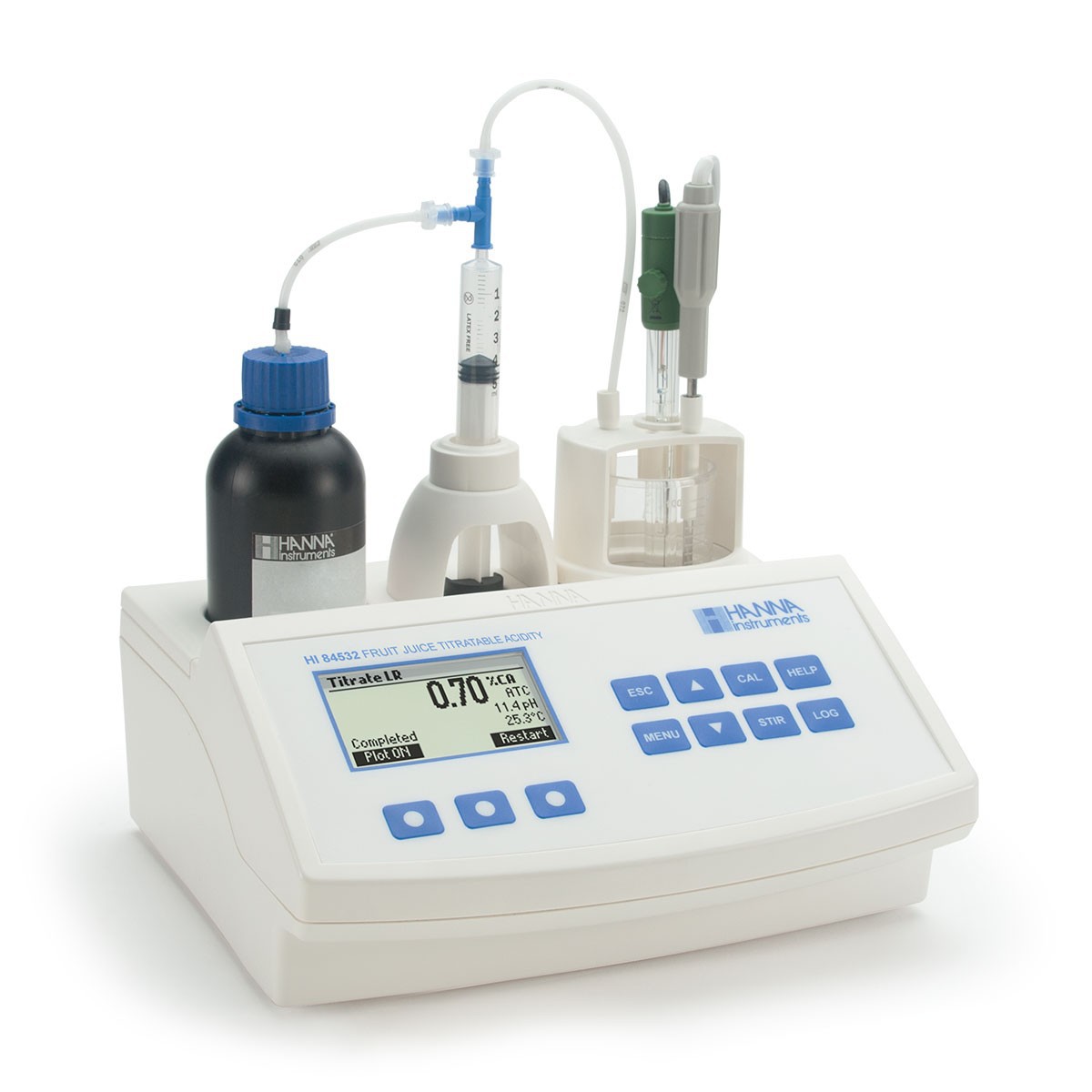 Thiết bị mini phân tích nồng độ acid trong nước hoa quả HI84532 Hanna