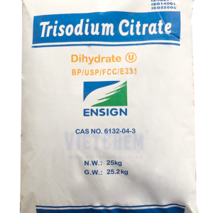 Sodium citrate dihydrate, Na3C6H5O7.2H2O 93%, Trung Quốc, 25kg/bao