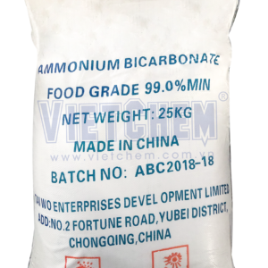 Ammonium bicarbonate, NH4HCO3 Food grade 99% Trung Quốc, 25kg/bao