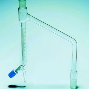 Đầu cất 10ml, socket 19/26, cone 24/29 có khía, bằng thủy tinh QUICKFIT