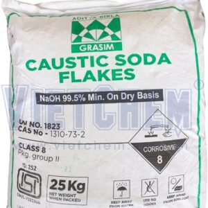 Sodium hydroxide NaOH 99%, Ấn Độ, 25kg/bao