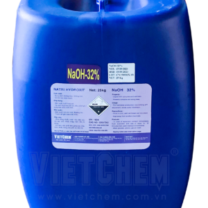 Xút lỏng NaOH 20% - 50%, Việt Nam, 25kg/can